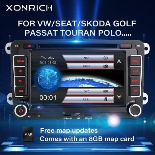 2Din Car DVD For VW Passat B6 Skoda Octavia 2 3 Superb Seat Leon 2 T5 Amarok Volkswagen AutoRadio Golf 5 6 Multimedia Navigation