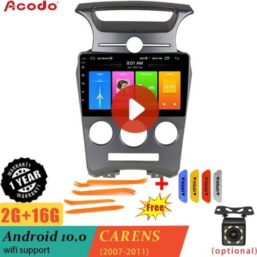 ACODO 2G RAM+16G ROM Android 10.0 Car Radio Multimedia Player For KIA CARENS 2007-2011 Navigation GPS 2 din