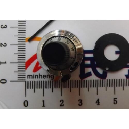 Free Shipping! 1pc 3590S precision scale multi-turn potentiometer knob (with switch lock) 6.35MM Diameter