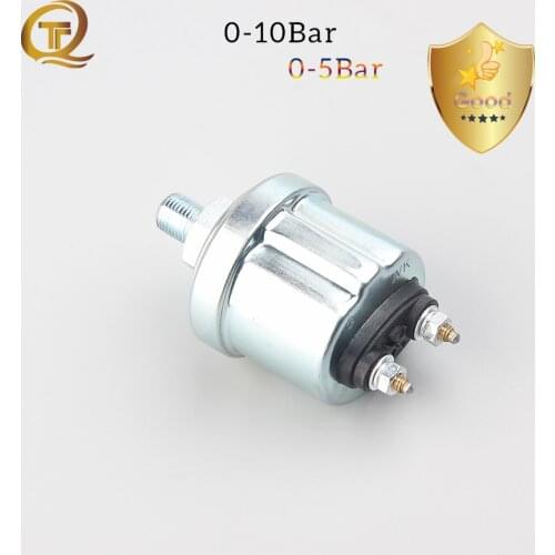 For VDO Auto Engine Oil Pressure Sensor 0-10Bar 0-5Bar Thread M10*1 12V 24V Vehicle Alarm Warning Sensor Pressure Gauge Sender