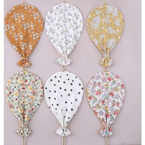 Nordic Cotton Balloon Wall Hanging Decor Double-sided printed Balloon Ornaments Baby Bedroom Nursery Decor Home Decor for Kids