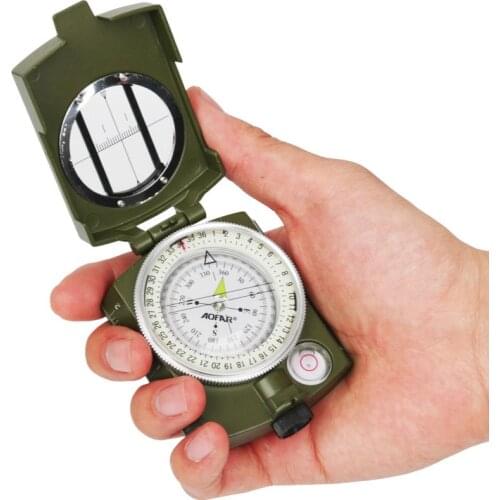 Camping Survival Compass Military Sighting Luminous Lensatic Waterproof Compass Geological Digital Compass Outdoor Equipmen