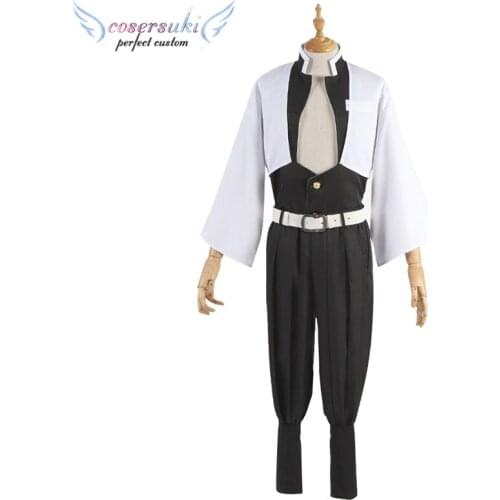 Demon Slayer: Kimetsu no Yaiba Shinazugawa Sanemi Cosplay Carnaval Costume Halloween Christmas Costume