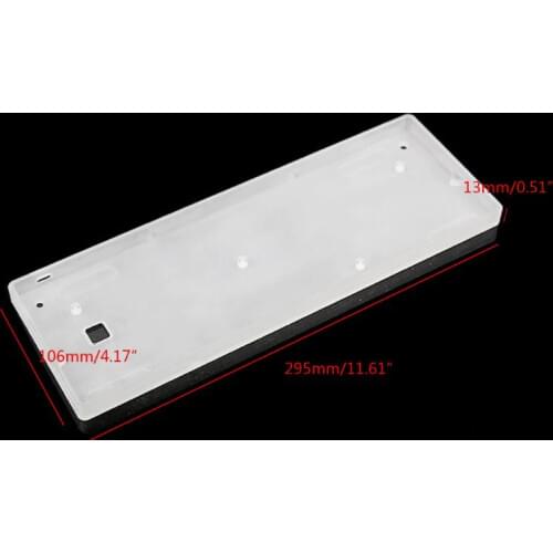 Frosted Acrylic Case Shell PCB Plate For GH60 DZ60 Poker2 60% mini Keyboard