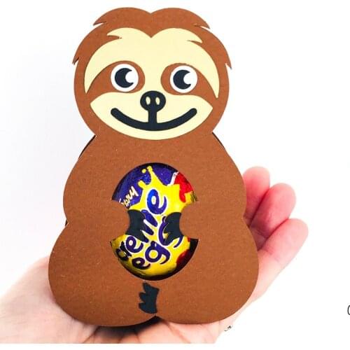 MEET HUANG Easter Sloth Egg Holder metal cutting dies DIY template, scrapbook, engraving paper cards album crafts cutting dies