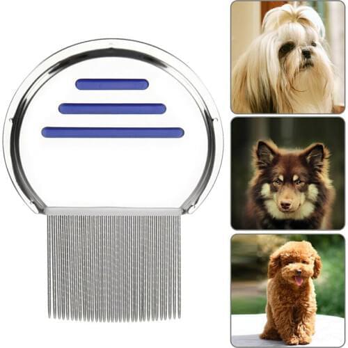 Stainless Steel Metal Teeth Head Lice Comb Remove Nits, Lice, and Fleas Comb for Pet Adults and Children Hair