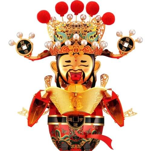 MMZ MODEL Piececool The God Of Fortune 3D Metal Model Kits DIY Assemble Puzzle Laser Cut Jigsaw Building Toys Gift P113-RGK