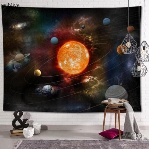 Wall Tapestry The Sun In The Universe Background Decorative Wall Hanging For Living Room Bedroom Dorm Room Home Decor 100x150cm