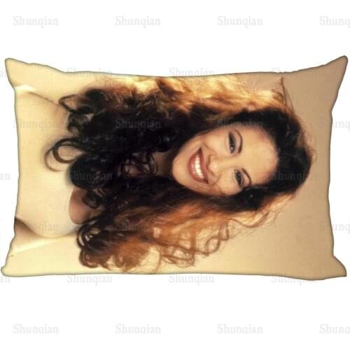Selena Quintanilla Pillowcase Satin Fabric Pillow Cover New Rectangle Zipper Pillow Cases Home Office Wedding Decorative 0409