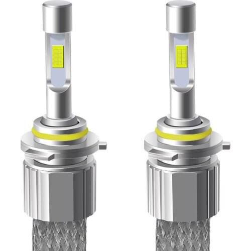 New car LED headlamp 3570 bead super bright focusing light far and near light aluminum strip cooling headlamp lighting headlamp