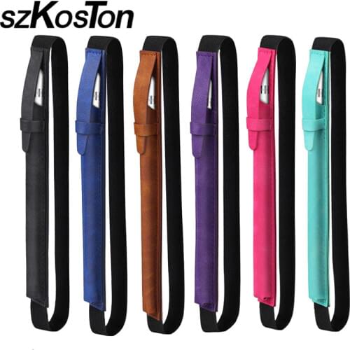 New PU Leather Case For Apple Pencil Bag Tablet Touch Screen Pencil Holder Elastic Protective Sleeve Pouch Case For Apple Pencil