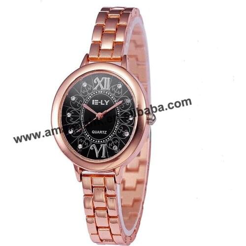 Wholesale Fashion Women Bracelet Wristwatch Women Rhinestone Watch Flower Alloy Women Dress Watches