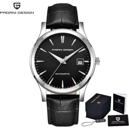 PAGANI DESIGN 2021 Mens Mechanical Watch Luxury Casual Fashion Mens Watch Leather Belt 100M Waterproof Luminous Mens Watch