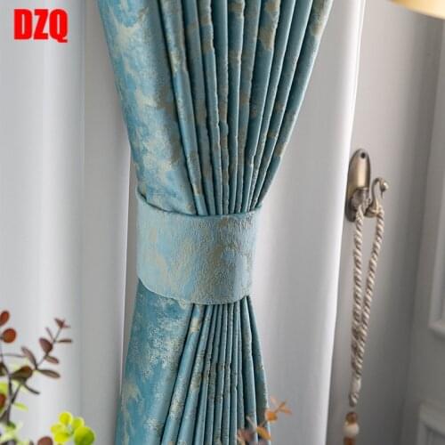 Blackout Heat Insulation Sunscreen Curtains Nordic Simple Curtains for Living Room Luxury European Velvet Curtains