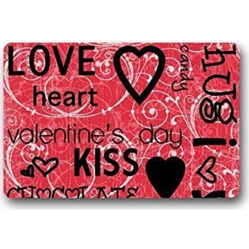 Custom Valentines Day Indoor/Outdoor Doormat Door Mat Decor Rug Mats Non Slip Mats