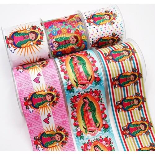 DIY Handmade Materials Printed Grosgrain Ribbon 50 Yard Per Size 46407