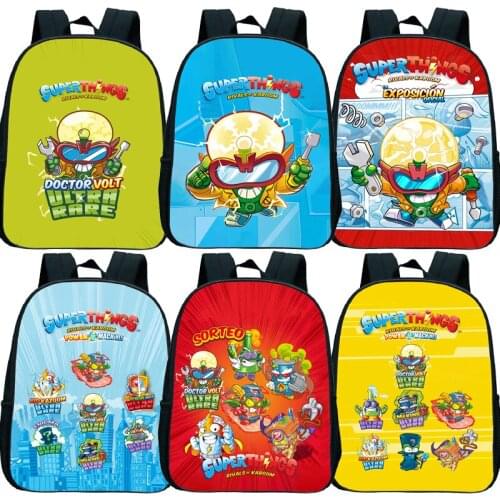 Superthings Power Machines Toddler Backpack Children Cartoon Anime Mini Kindergarten Knapsack Kids Gift Baby Boys Girls Rucksack