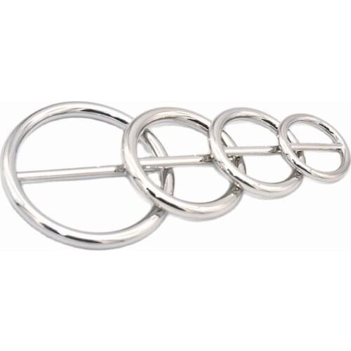 Silver Round Belt Buckle strap buckle webbing buckle Adjuster Buckle Circle Buckles Leather Purse clasp Buckle For Belt Scarf