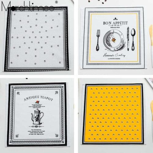 North Europe Linen Kitchen Coaster Dining Table Mat Pads Cup Placemat Tea Mats Home Decor Western Napkin Square Non-slip Pads