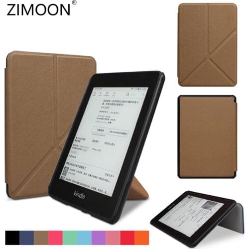For Kindle 10th Foldable Case PU Leather Smart Cover for All-new Kindle 10th J9G29R 2019 Stander Protective Shell