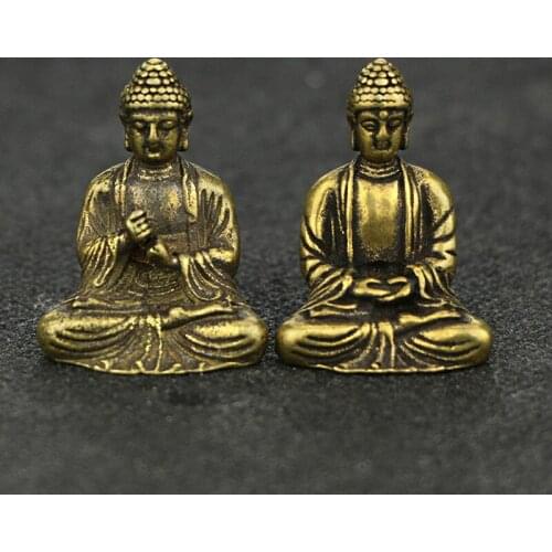 Exquisite Pure Bronze Statue of Buddha, Trumpet Household, Sakyamuni Automobile Brass, Statue of Buddha Buddha