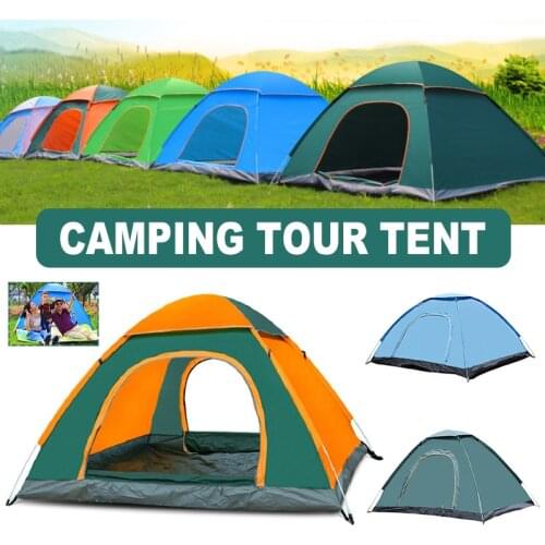 Camping Dome Famliy Tent with Double Zipper Design High-Density Mesh Durable Portable Easy Operation for Outdoor MC889
