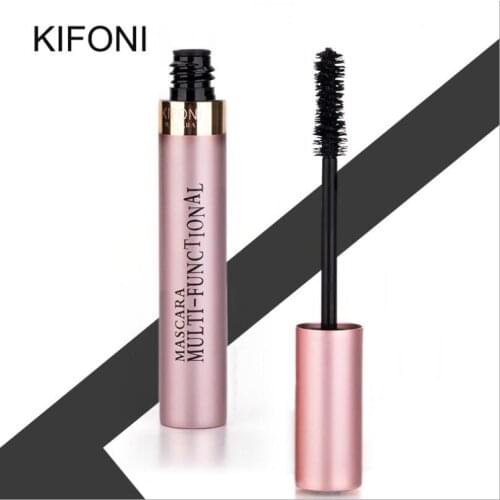 KIFONI Makeup Eyelash Mascara Eye Lashes Make up 4D Silk Fiber Lash Mascara New Long Curling Black Waterproof Fiber T1552