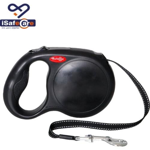 PHABULS Dog Retractable Leash 16ft Leash for Medium, Large Dog, Black +Dog Bowl for Travel