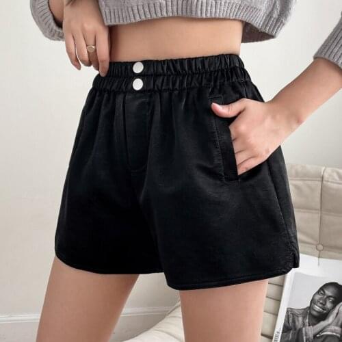 Женские кожаные шорты YUAZHOQI China At AliExpress