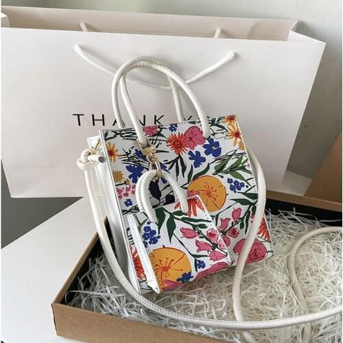 2 In 1 Women Shoulder Bag Waterproof Handbag Mini Square Leather Tote Korean Style Female Composite Bags 2021 New