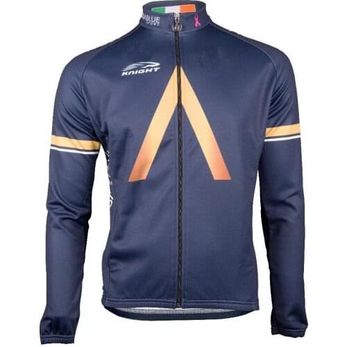 Winter Fleece Thermal Long Cycling Jerseys 2017 Aqua Blue Team Mtb Long Sleeve Men Bike Wear Cycling Clothing