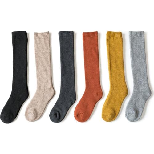 Japan Style Thicken Socks Women Warm High Knee Socks Winter Terruy Long Socks Femme Leg Boots Calcetines Christmas