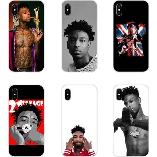 Accessories Phone Cases Covers Rapper hip hop 21 Savage For Samsung Galaxy S2 S3 S4 S5 Mini S6 S7 Edge S8 S9 S10E Lite Plus