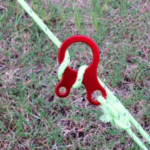 Antislip Hiking Camping Quick Knot Tent Wind Rope Buckle 3 hole Antislip Camping Hiking Tightening for Hook Wind Rope Buckles