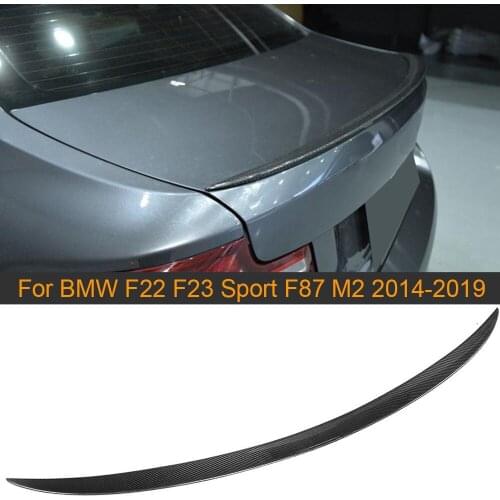 Car Rear Trunk Wing Spoiler for BMW F22 M Sport F87 M2 Coupe 14-19 220i 228i M235i Rear Trunk Boot Lip Wing Spoiler Carbon Fiber