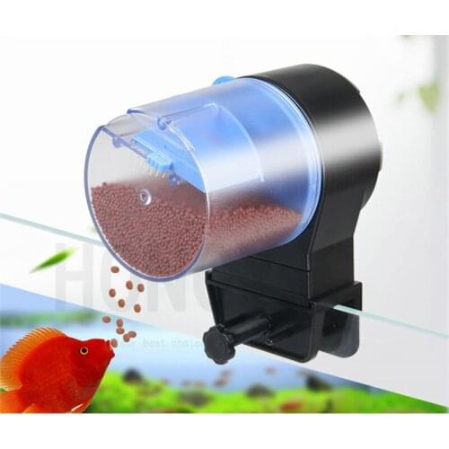 HONGYI 1 piece fish tank high capacity intelligent timed automatic feeder automatic timed quantitative feeding 12-24 hours WS03