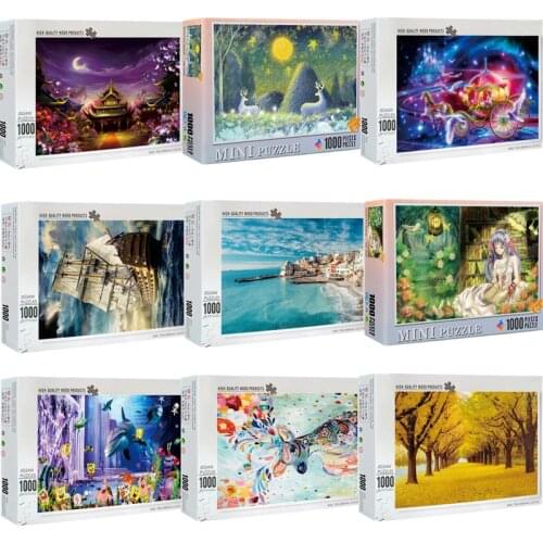 Can be customized puzzles 1000 pieces wooden Assembling picture puzzles toys for adults children kids games educational Toys