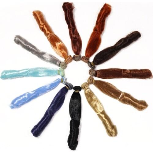 Msiredoll bjd wig Accessories 20*100CM doll hair for 1/3 1/4 1/6 1/12 Gradient Color Natural bjd wig diy Free shipping