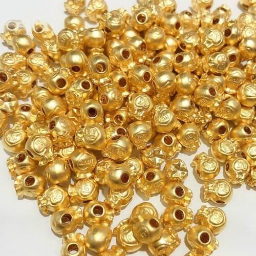 NYMPH Real 24K Gold Necklace Pendant AU999 Jewelry for Women Solid Pure AU750 Gold 18K Chain Fine Lucky Bag Gift D516