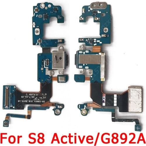 Original Charging Port for Samsung Galaxy S8 Active G892A USB Charge Board PCB Dock Connector Flex Cable Replacement Spare Parts