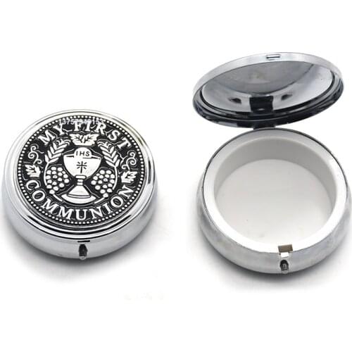 Suitable for Small Size Rose Necklace Or Bracelet High-grade Eucharist Box Metal Box Necklace Gift Box Religious Supplies