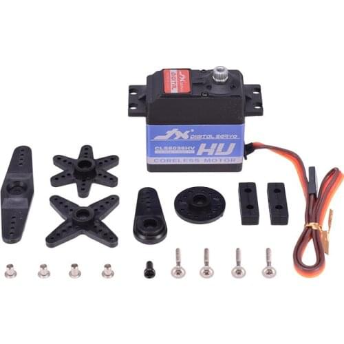 JX Servo CLS6036HV 35.6KG High Torque Aluminium Shell Metal Gear Coreless Digital Servo For RC Helicopter Airplane Parts