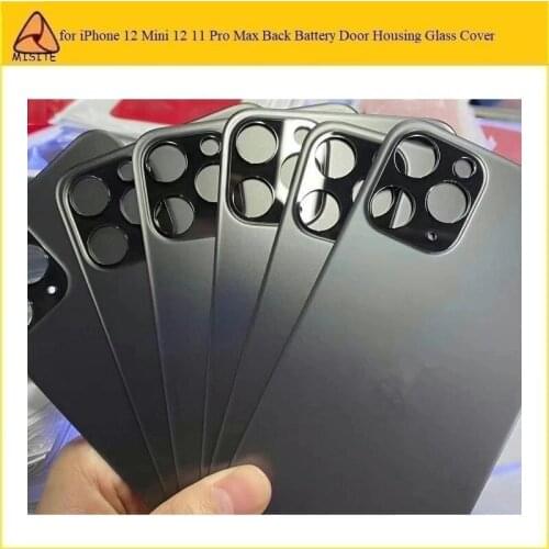 50Pcs Big Hole Back Glass Battery Cover For iPhone 12 11 Pro Max 12Mini 11 12 Xs Max Xr X SE 2020 8Plus 8G Rear Door Housing