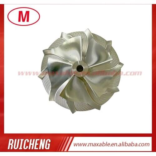 TD04 49.62/68.58 mm 5+5 blades high performance turbocharger billet/milling/aluminum 2618 compressor wheel