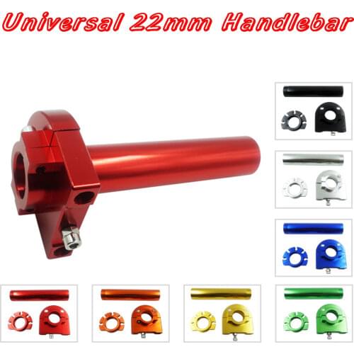 Universal CNC Aluminum Quick Turn Twist Throttle Fuel Oil Handlebar Control Grips Accelerator for Motorcycle Scooter Dirt Bike