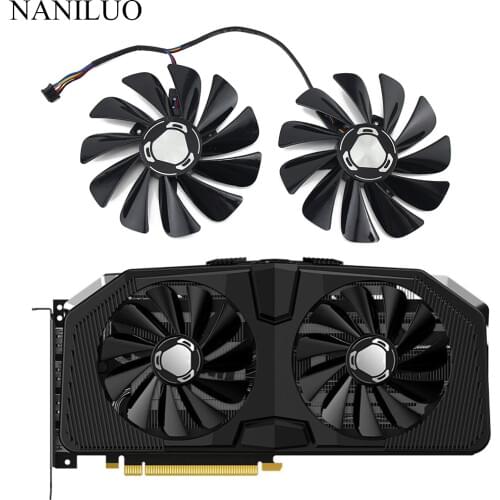 2pcs/lot FDC10U12S9-C 4Pin RX 5600XT 5700XT Cooler Fan For XFX Radeon RX 5600 5700 XT RAW II Graphic Cards Cooling Fan