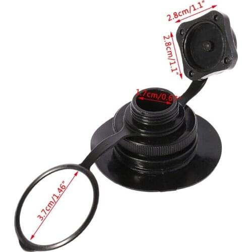 Air Valve Screw For Inflatable Boat Fishing Boats Raft Airbed Outdoor Black