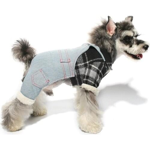 Winter Pet Clothing for Dog Jumpsuit Overalls Small Dog Clothes Rompers Yorkshire Poodle Pomeranian Schnauzer Dog Costume Outfit