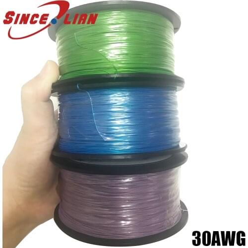 305/lot Silver plated Welding maintenance line Flying line PCB jumper 30AWG UL1423 high temperature silver plated line