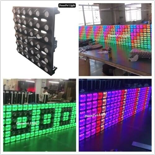 6pcs/lot rgb led blinder color wash light dmx stage blinder led 36x3w rgb dot led pixel beam